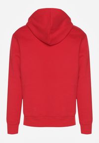 Born2be - Czerwona Bluza z Bawełną Kapturem i Sznurkami Amatusa. Okazja: do domu, na co dzień. Typ kołnierza: kaptur. Kolor: czerwony. Materiał: bawełna. Styl: casual, klasyczny #2