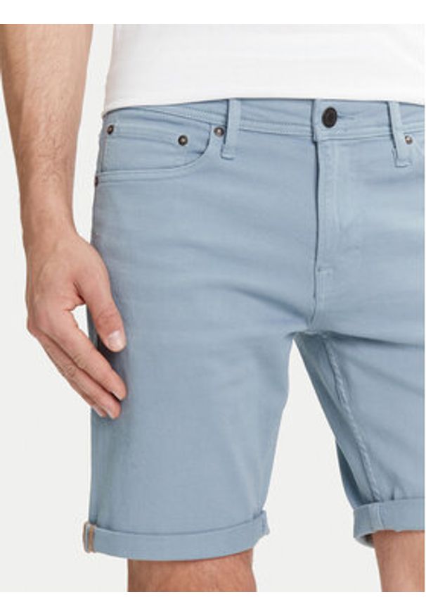 Jack & Jones Szorty jeansowe Rick 12274985 Błękitny Regular Fit. Kolor: niebieski. Materiał: bawełna