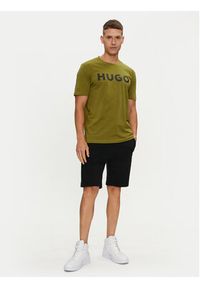 Hugo T-Shirt Dulivio 50467556 Zielony Regular Fit. Kolor: zielony. Materiał: bawełna #5