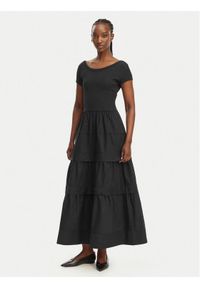 BOSS Sukienka codzienna C_Enight 50556386 Czarny Regular Fit. Okazja: na co dzień. Kolor: czarny. Materiał: bawełna. Typ sukienki: proste. Styl: casual #1