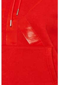 Calvin Klein Jeans - Bluza J20J214813. Okazja: na co dzień. Typ kołnierza: kaptur. Kolor: czerwony. Materiał: bawełna, poliester, dzianina. Długość rękawa: długi rękaw. Długość: długie. Wzór: nadruk. Styl: casual #5