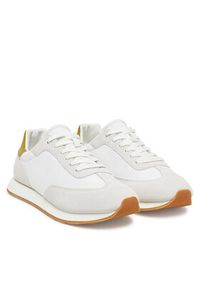 Calvin Klein Sneakersy Low Prof Runn Laceup Cv Mix HM0HM01723 Biały. Kolor: biały. Materiał: skóra, zamsz