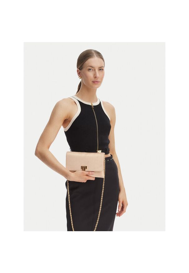 Torebka Elisabetta Franchi. Kolor: beżowy