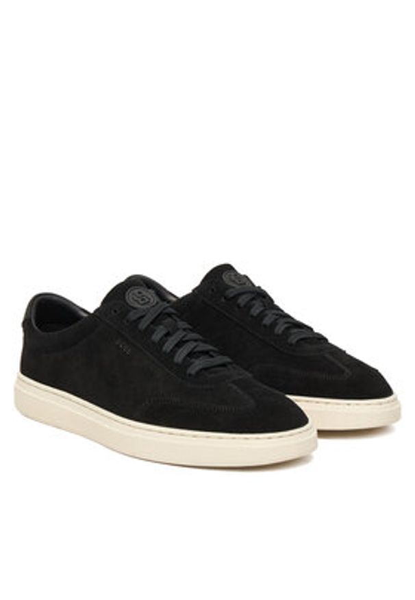 BOSS Sneakersy Kieran 50554611 Czarny. Kolor: czarny. Materiał: zamsz, skóra