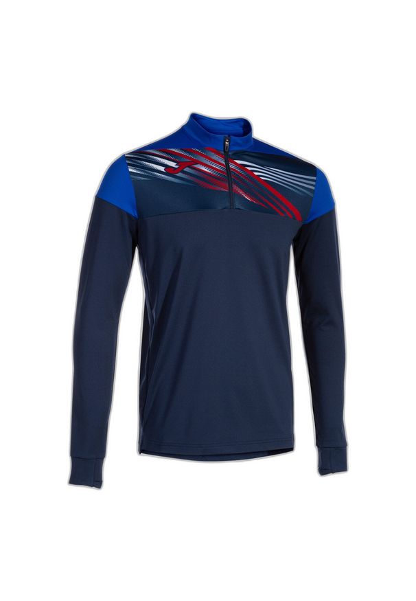 Bluza Joma Elite X. Kolor: niebieski. Materiał: materiał. Sport: bieganie