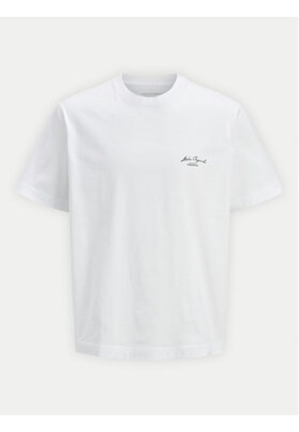 Jack & Jones T-Shirt Islington 12273015 Biały Loose Fit. Kolor: biały. Materiał: bawełna
