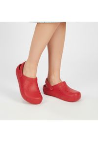 Big-Star - Klapki damskie Big Star, cholewka z tworzywa wsuwana konstrukcja profilowana wkładka gruba podeszwa, czerwony, II375004. Okazja: na spacer, na co dzień. Kolor: czerwony. Materiał: materiał. Sezon: lato. Styl: casual, sportowy #1