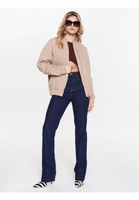 Patrizia Pepe Kurtka bomber 8O0061/A203-B752 Beżowy Relaxed Fit. Kolor: beżowy. Materiał: syntetyk