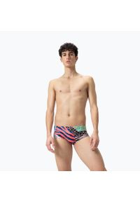 Bokserki pływackie męskie Speedo 13.5 cm Allover Training Club Brief. Kolor: wielokolorowy