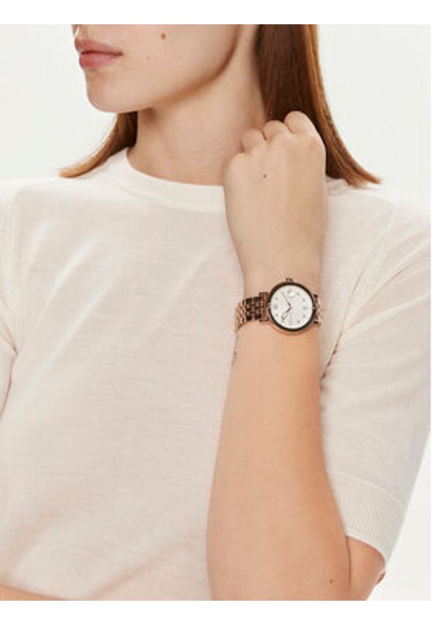 Skagen Zegarek Signatur Sport Lille SKW3136 Różowe złoto. Kolor: wielokolorowy, różowy, złoty. Styl: sportowy