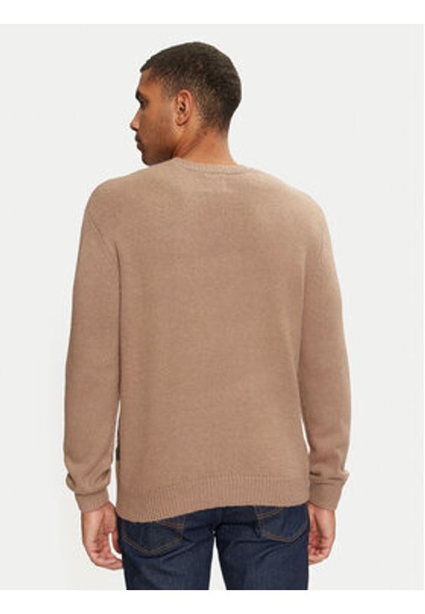 Only & Sons Sweter Anthony 22029798 Beżowy Regular Fit. Kolor: beżowy. Materiał: syntetyk