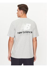 New Balance T-Shirt Athletics Remastered Graphic Cotton Jersey Short Sleeve T-shirt MT31504 Szary Regular Fit. Kolor: szary. Materiał: bawełna #4