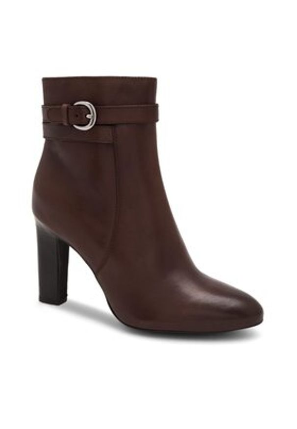 Gino Rossi Botki HESTIA-110439 Brązowy. Kolor: brązowy. Materiał: skóra