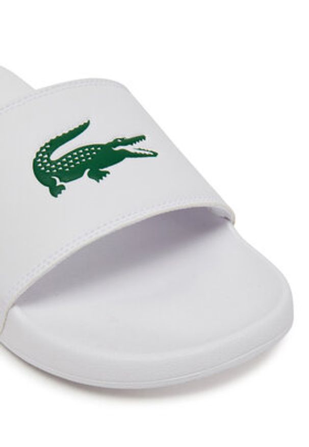 Lacoste Klapki Serve Sliders 7-49CMA0041 Biały. Kolor: biały. Materiał: skóra