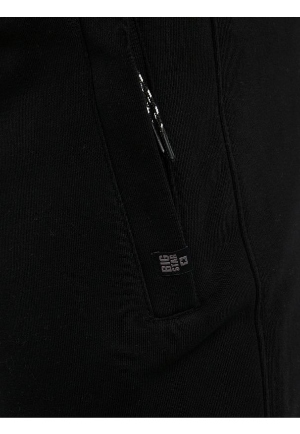 Big-Star - Spodnie męskie dresowe czarne Pylyp 906. Kolor: czarny. Materiał: dresówka