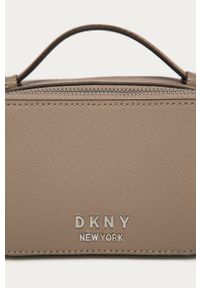 DKNY - Dkny - Torebka skórzana. Kolor: złoty, brązowy, wielokolorowy. Wzór: gładki. Materiał: skórzane. Rozmiar: małe. Rodzaj torebki: na ramię #4
