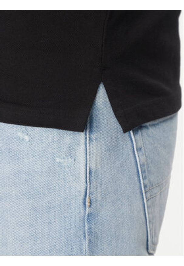 Schott NYC Polo PSCASUAL Czarny Regular Fit. Typ kołnierza: polo. Kolor: czarny. Materiał: bawełna