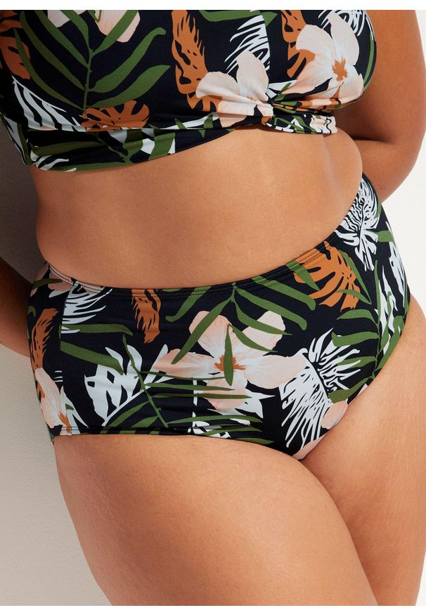 bonprix - Bikini z biustonoszem bustier (2 części). Kolor: czarny