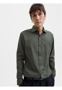 Jack & Jones Koszula Parker 12227385 Zielony Slim Fit. Kolor: zielony. Materiał: bawełna #7