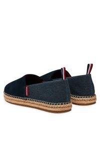 TOMMY HILFIGER - Tommy Hilfiger Espadryle Hilfiger Flex Mix Espadrille FM0FM05497 Granatowy. Kolor: niebieski. Materiał: zamsz, skóra #5