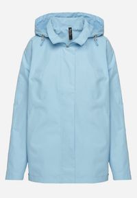 Born2be - Jasnoniebieska Kurtka w Stylu Wiatrówki z Odpinanym Kapturem Ndivisa. Okazja: na co dzień. Kolor: niebieski. Materiał: jeans. Styl: casual, klasyczny #4
