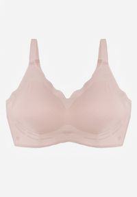 Renee - Jasnoróżowy Bezszwowy Biustonosz z Usztywnieniem Bez Fiszbin Zeritha. Kolor: różowy. Materiał: tkanina #1