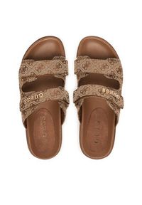 Guess Klapki FLJF2X FAL03 Beżowy. Kolor: beżowy. Materiał: materiał #5