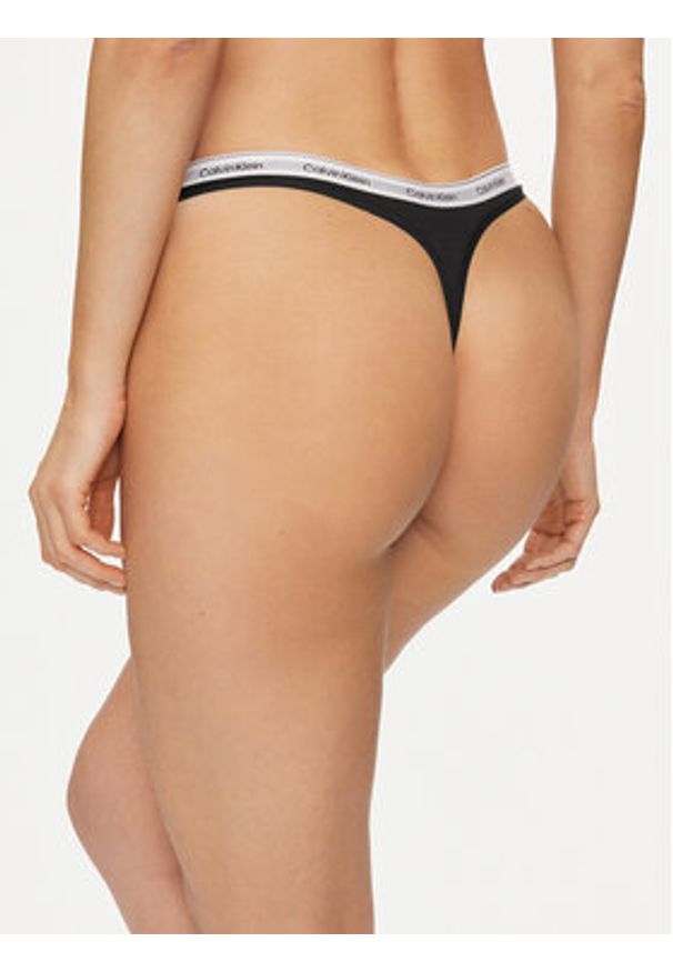 Calvin Klein Underwear Komplet stringów 000QD5209E Czarny. Kolor: czarny. Materiał: bawełna