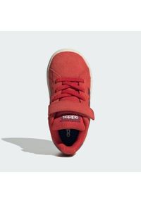 Adidas - Buty Grand Court 2.0 Kids. Kolor: biały, czerwony, wielokolorowy, brązowy