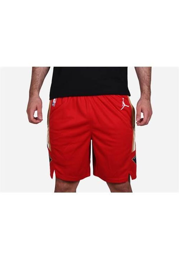 Spodnie koszykarskie męskie Nike Nba New Orleans Pelicans. Kolor: czerwony. Materiał: materiał, syntetyk. Długość: krótkie. Sport: koszykówka