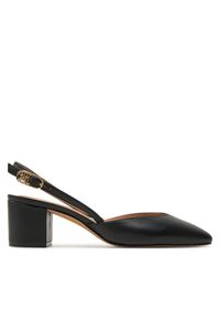 TOMMY HILFIGER - Tommy Hilfiger Czółenka Pump Slingback Smooth Leather FW0FW08621 Czarny. Kolor: czarny. Materiał: skóra #1