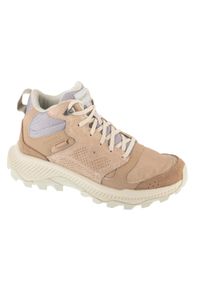 Merrell - Buty trekkingowe damskie, Tempo Sol Mid WP. Kolor: beżowy. Styl: sportowy