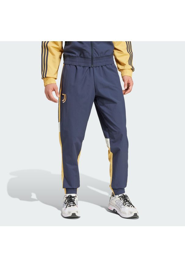 Adidas - Spodnie dresowe Juventus Seasonal. Kolor: fioletowy. Materiał: dresówka. Sport: piłka nożna