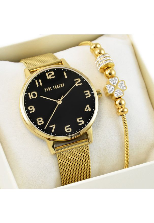 Zegarek Paul Lorens Zestaw damski zegarek ELNINO 11715B2-1D1 + bransoletka