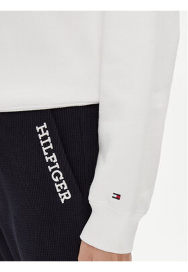 TOMMY HILFIGER - Tommy Hilfiger Bluza Logo WW0WW39791 Biały Regular Fit. Kolor: biały. Materiał: bawełna, syntetyk