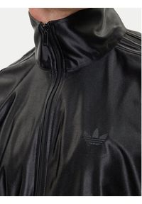 Adidas - adidas Bluza Firebird Metallic JW5960 Czarny Loose Fit. Kolor: czarny. Materiał: syntetyk #5