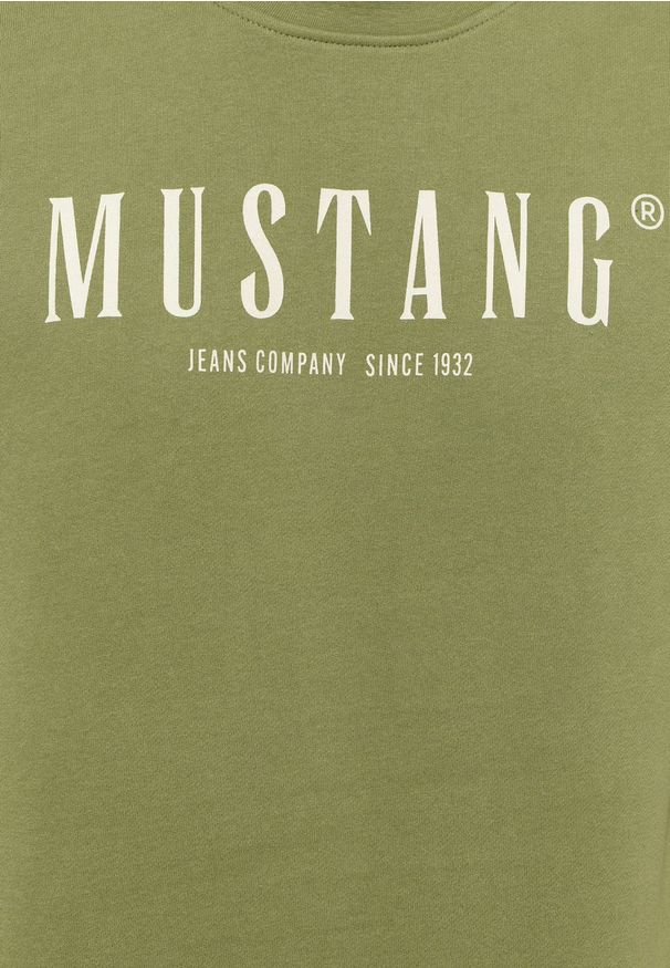 Męska bluza nierozpinana Mustang Style Clio Loden Green 1015917 6353