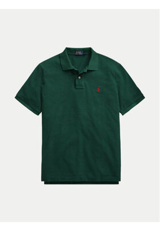 Polo Ralph Lauren Polo Core Replen 710795080 Zielony Slim Fit. Typ kołnierza: polo. Kolor: zielony. Materiał: bawełna