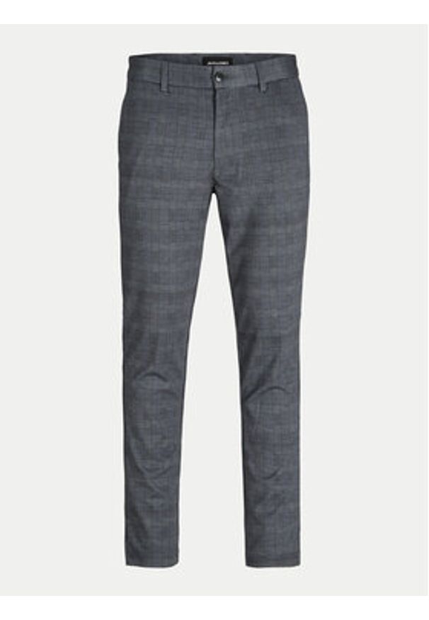Jack & Jones Chinosy Marco 12249310 Szary Slim Fit. Kolor: szary. Materiał: syntetyk