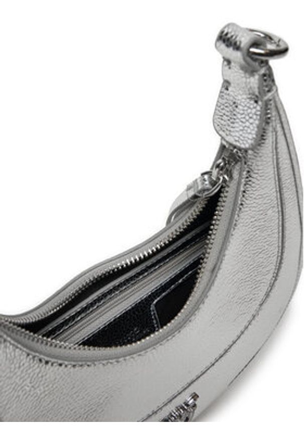 Pinko - PINKO Torebka Brioche Hobo Mini AI 24-25 PLTT 101433 A204 Srebrny. Kolor: srebrny. Materiał: skórzane