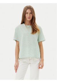 TOMMY HILFIGER - Tommy Hilfiger T-Shirt WW0WW44553 Zielony Regular Fit. Kolor: zielony. Materiał: bawełna, len #1