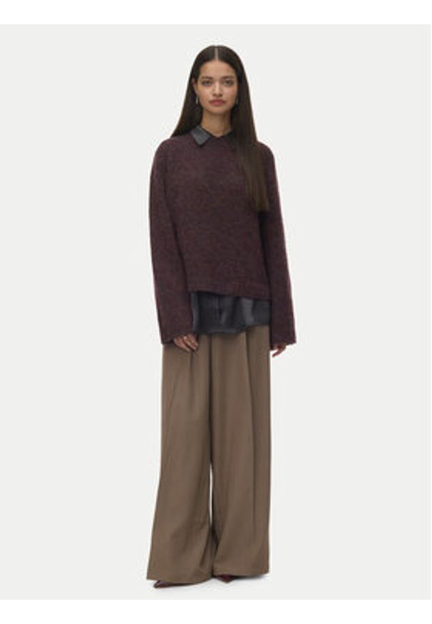 Vero Moda Sweter Ingrid 10331365 Fioletowy Regular Fit. Kolor: fioletowy. Materiał: syntetyk