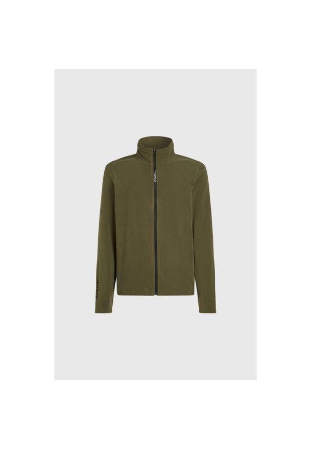 Sweter Męski O'Neill Jack'S Polartec 100 Fz. Typ kołnierza: polo. Kolor: zielony. Materiał: materiał, polar. Sezon: zima. Sport: turystyka piesza