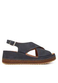 Clarks Sandały Kassanda Step 26181440 Granatowy. Kolor: niebieski. Materiał: skóra, nubuk