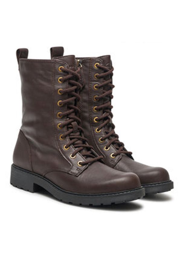 Clarks Botki Orinoco 2 Style 26178862 Brązowy. Kolor: brązowy. Materiał: skóra