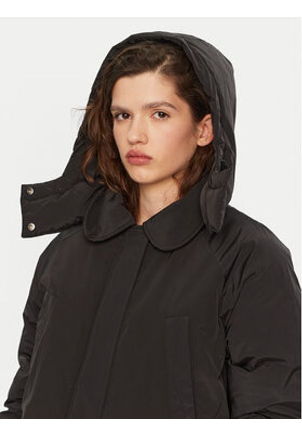 Hunter Płaszcz przejściowy HARW0014242 Czarny Regular Fit. Kolor: czarny. Materiał: syntetyk