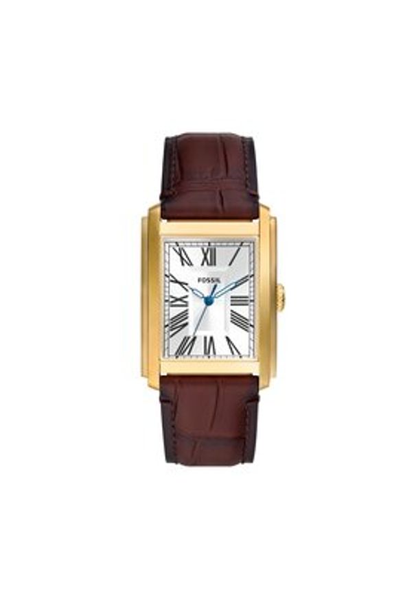 Fossil Zegarek Carraway FS6011 Brązowy. Kolor: brązowy