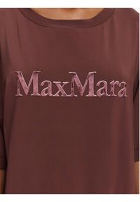 Max Mara Beachwear Sukienka codzienna 2616621049650 Brązowy Regular Fit. Okazja: na co dzień. Kolor: brązowy. Materiał: wiskoza. Typ sukienki: proste. Styl: casual #4