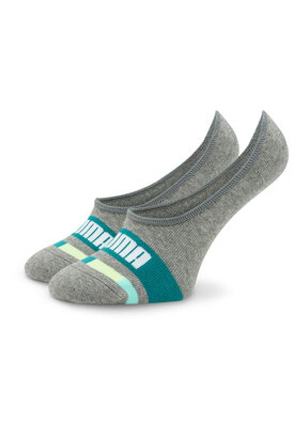 Puma Zestaw 2 par stopek dziecięcych Kids Seasonal Footie 2P 938009 Szary. Kolor: szary. Materiał: bawełna, materiał