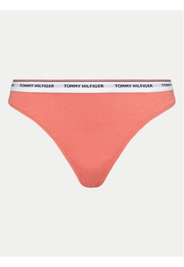 TOMMY HILFIGER - Tommy Hilfiger Komplet 3 par stringów UW0UW04894 Kolorowy. Materiał: bawełna. Wzór: kolorowy